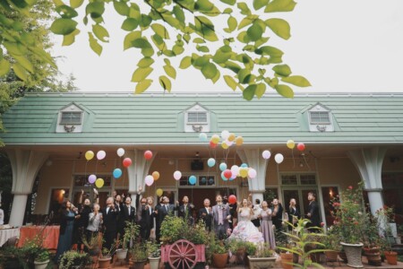 「お幸せに~」の声が響き渡ります